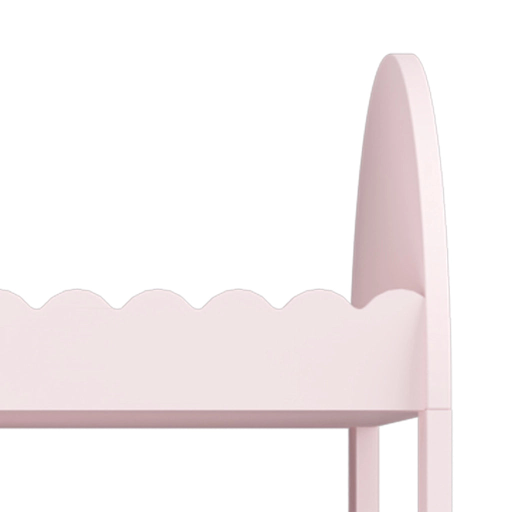 Organizzatore Guardaroba Vestnes per Cameretta con Ripiani e Specchio 100 x 94 x 38 cm - Rosa [en.casa]