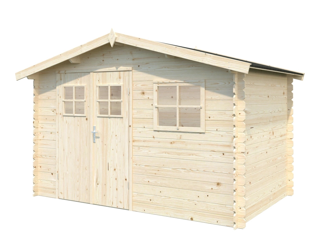 Casetta in legno non trattato Latina 320x205 cm