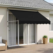 Tenda retrattile manuale Nero 100 cm 42037037