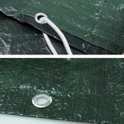 Ombrello da giardino impermeabile con protezione contro le intemperie, dimensioni 135-165x125x90cm, colore verde.