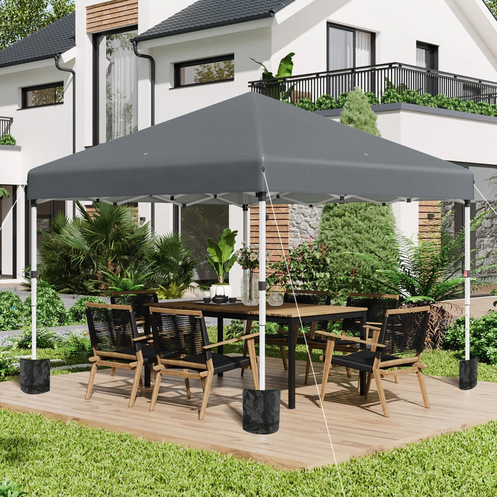 Tenda da giardino pieghevole 3x3 m ¨C Minimal ¨C grigio scuro