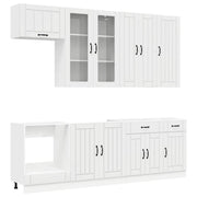 Unità Cucina LUCCA 8 pcs Bianco Lucido Legno ingegnerizzato 3438157