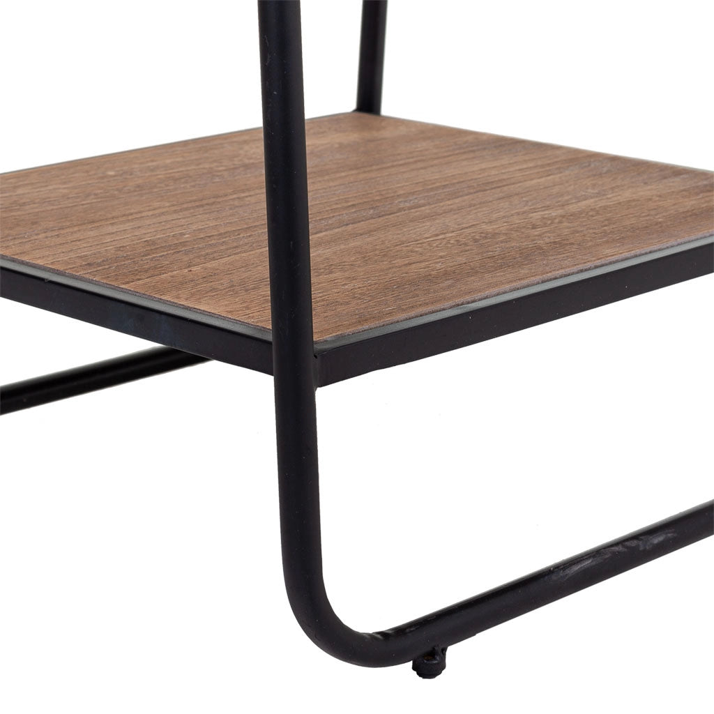 Tavolino in legno marrone 43,5x32x73h
