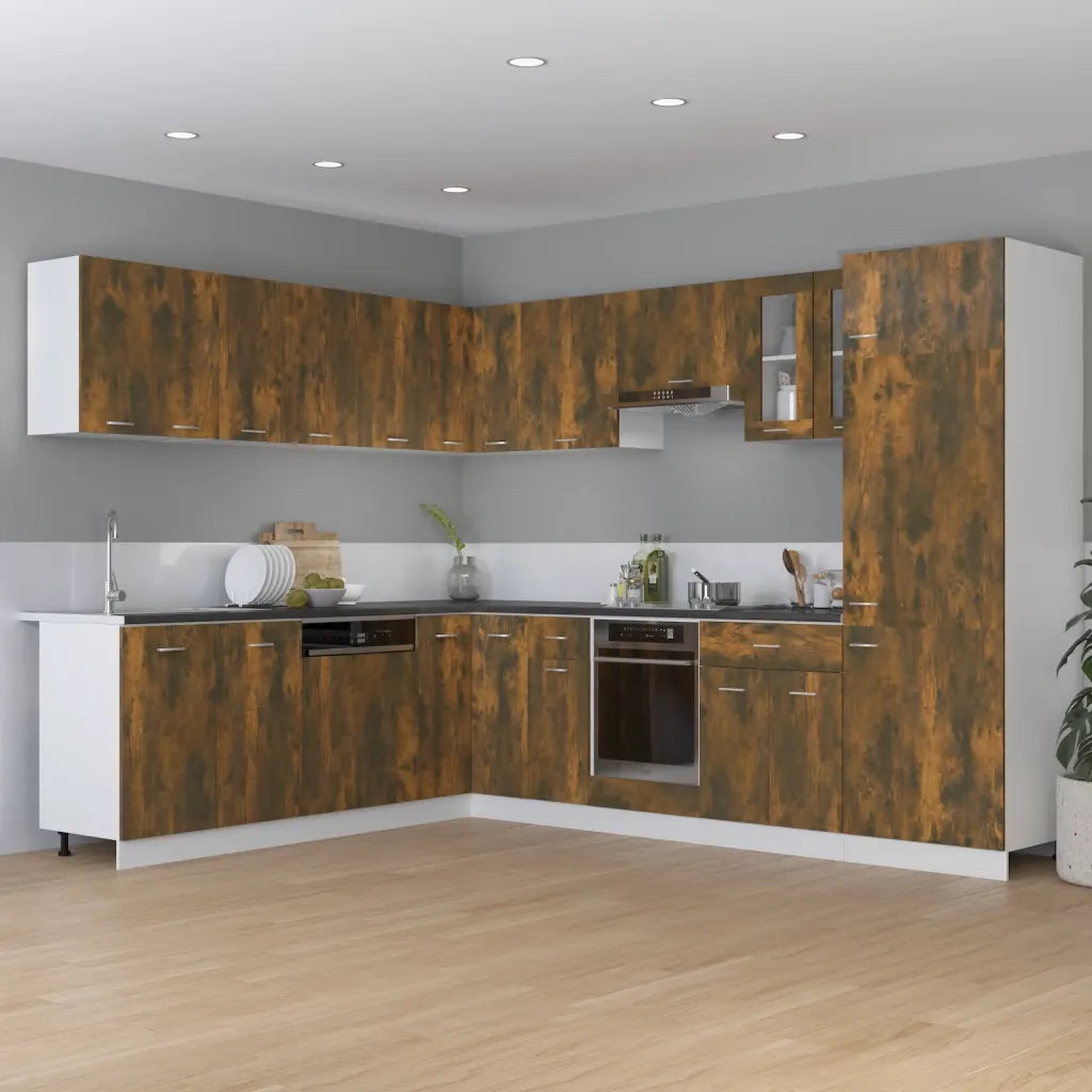 Armadietto Cucina Rovere Fumo 75,5x75,5x80,5 cm in Legno cod mxl 67337