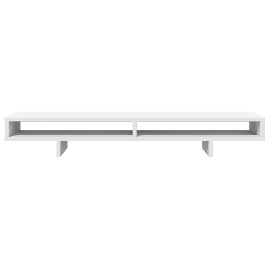 Supporto per monitor mobile da scrivania 100 x 27 x 15 cm legno ingegnerizzato bianco 02_0044837