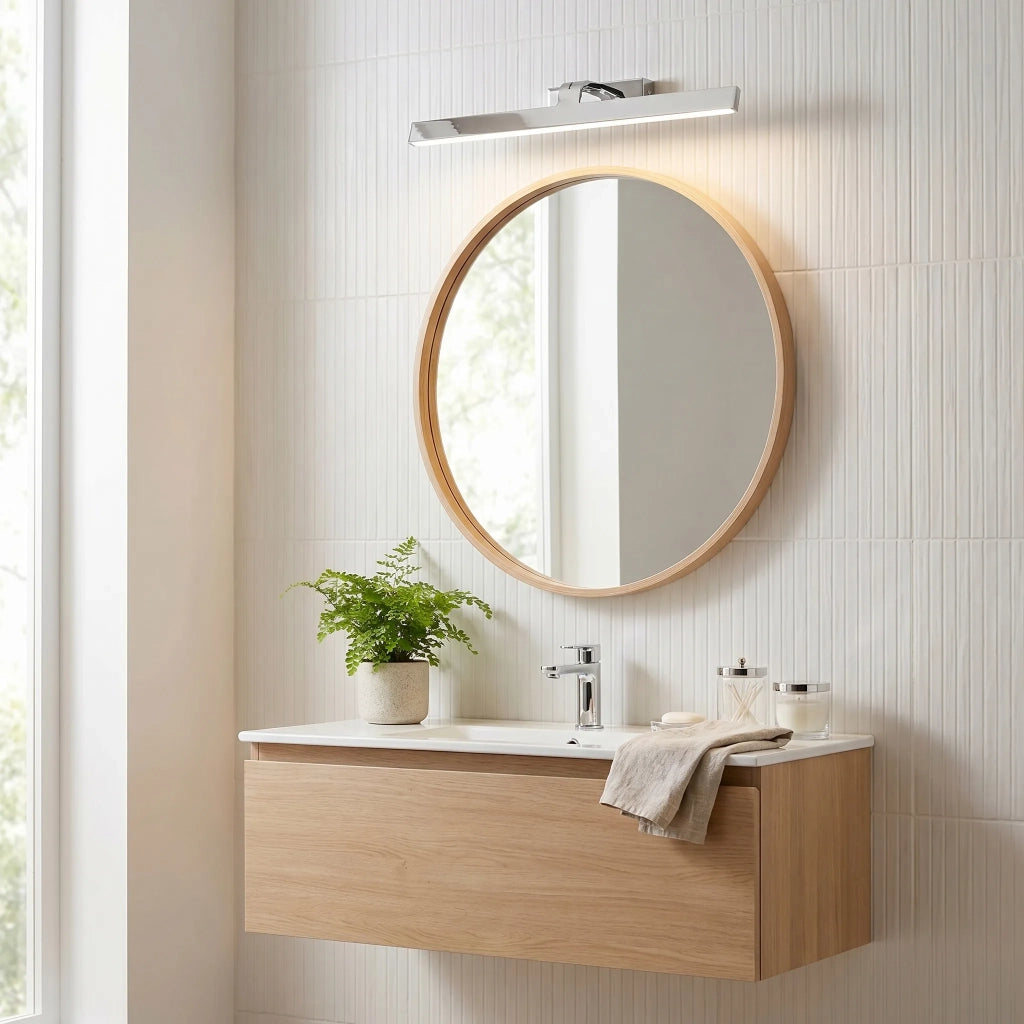 Applique Da Bagno Led Swe002-1w 58cm Chrome