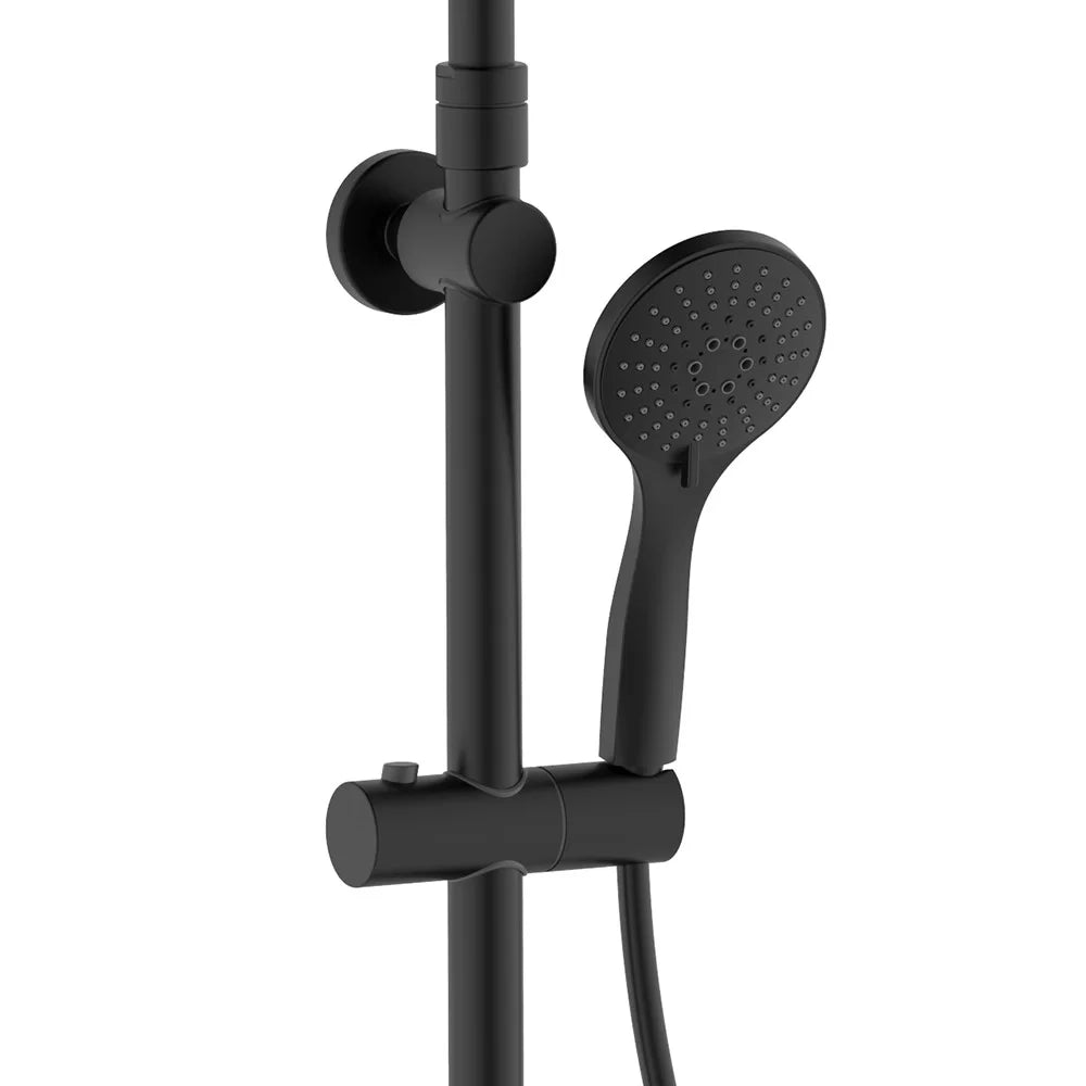 Colonna doccia 5 getti nero opaco - Serie Papete