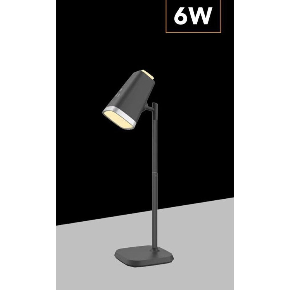 Trade Shop - Lampada 2 In 1 Ricaricabile Scrivania Applique A Led 6w Touch Dimmerabile Cct Bl-1008 -