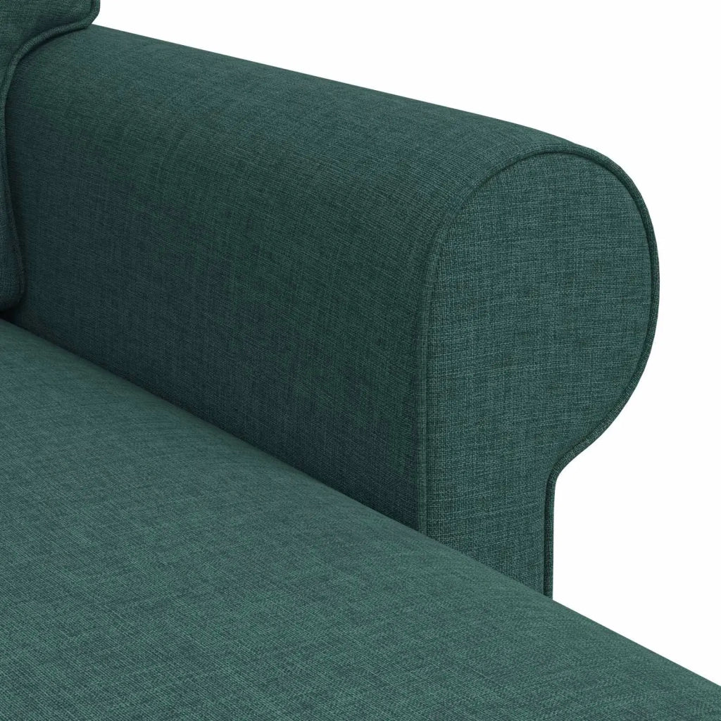 Divano Verde Scuro 215 x 138 x 80 cm Tessuto 42024337