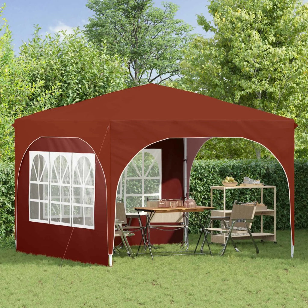 Tenda per feste a pop-up-Gazebo 290 x 290 x 245 cm Terracotta 280396