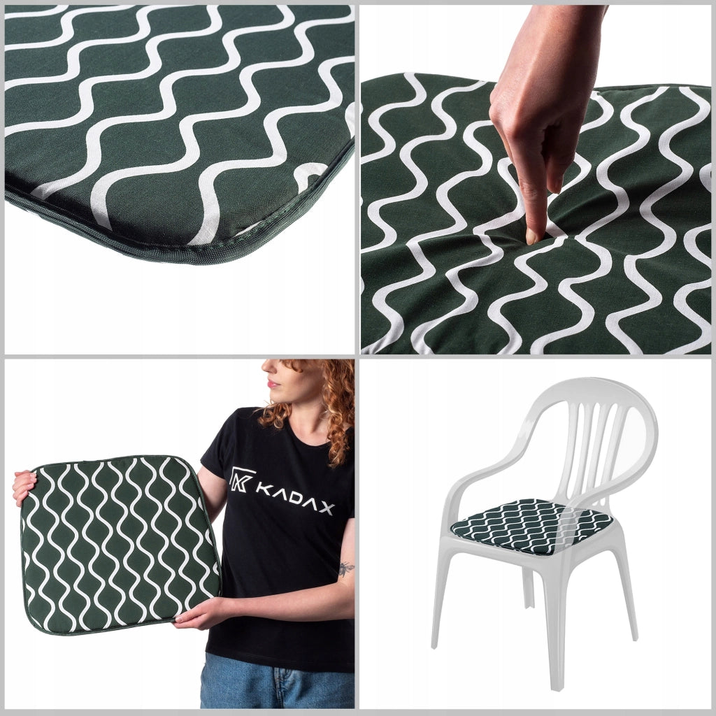 Cuscino per sedia da giardino KADAX, balcone, terrazzo, giardino, 40x38 cm, comodo