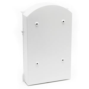 Cassetta postale classica con stemma colore bianco 260 x 90 x 400 mm