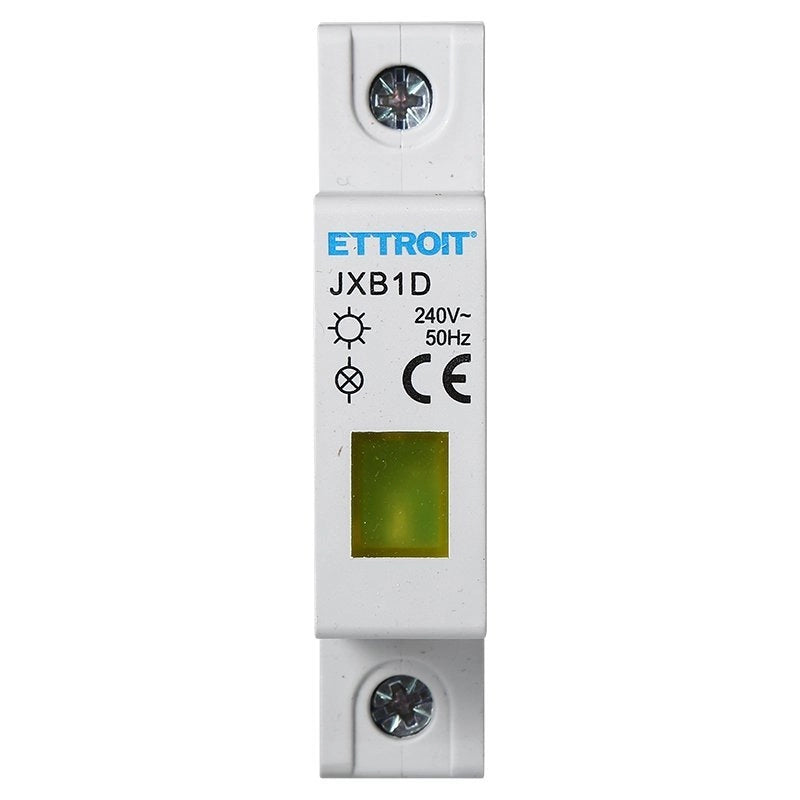Indicatore Luminoso Modulare 230V Giallo Occupa 1 Modulo DIN Lampada Spia Led Segnalazione