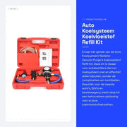Kit di ricarica liquido refrigerante per auto - Sostituzione rapida - Universale - Strumento di purga a vuoto - Adatto per SUV e furgoni - Incluso...