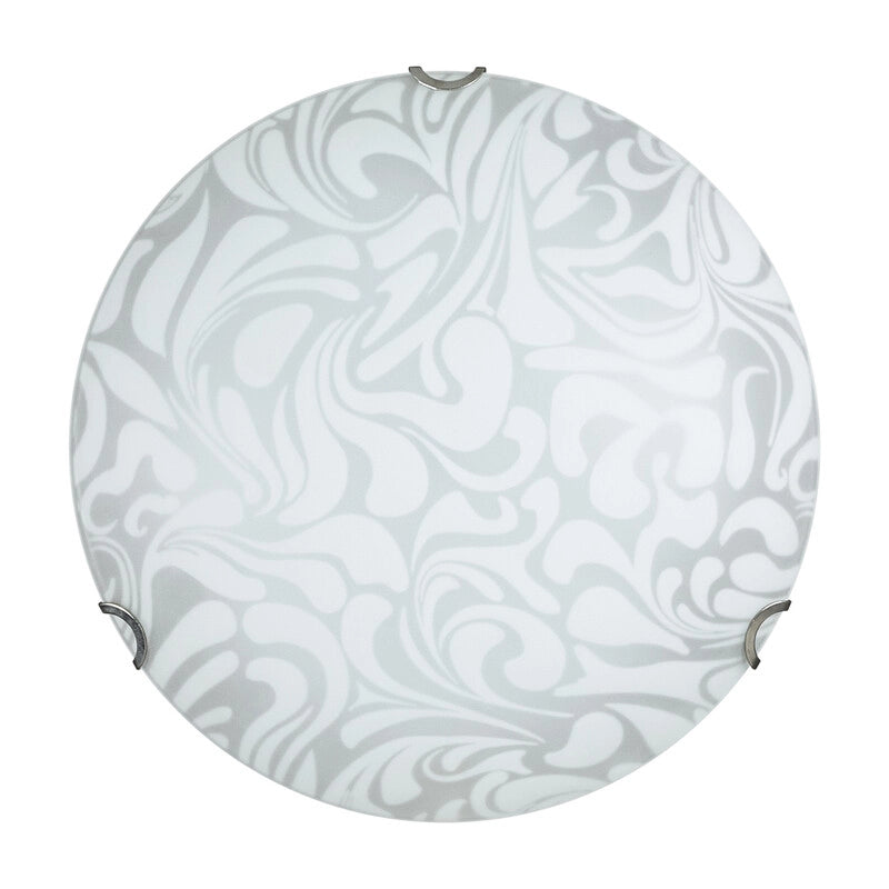 PLAFONIERA DANIEL 30 1XE27 LASTRA BIANCO SABBIATO- 4,0 pz