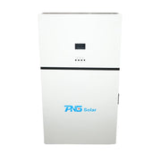 Inverter solare ibrido 5KW ON/OFF GRID, batteria integrata 5KW Li-ion LiFePO4 51,2V, 100Ah, monofase IP54