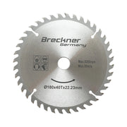 Disco circolare in widia per legno 180 × 22,23 mm, 40 denti, velocità massima 8.200 rpm Breckner Germany
