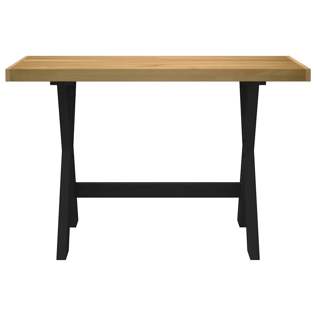 vidaXL Scrivania NOAIN Gambe a Forma di X 120x50x75 cm Legno Massello