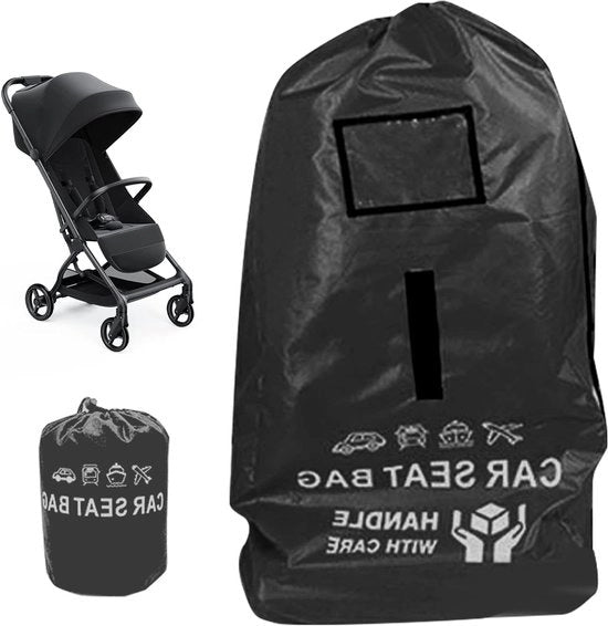 Borsa per passeggino - Tasabili per bambini - Grande borsa per passeggino, sedili per auto, sedia a rotelle - Impermeabile nero - Borsa da viaggio