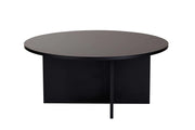 Tavolino da caffè in legno "Sun" - 90 x 90 x 40 cm - Legno nero