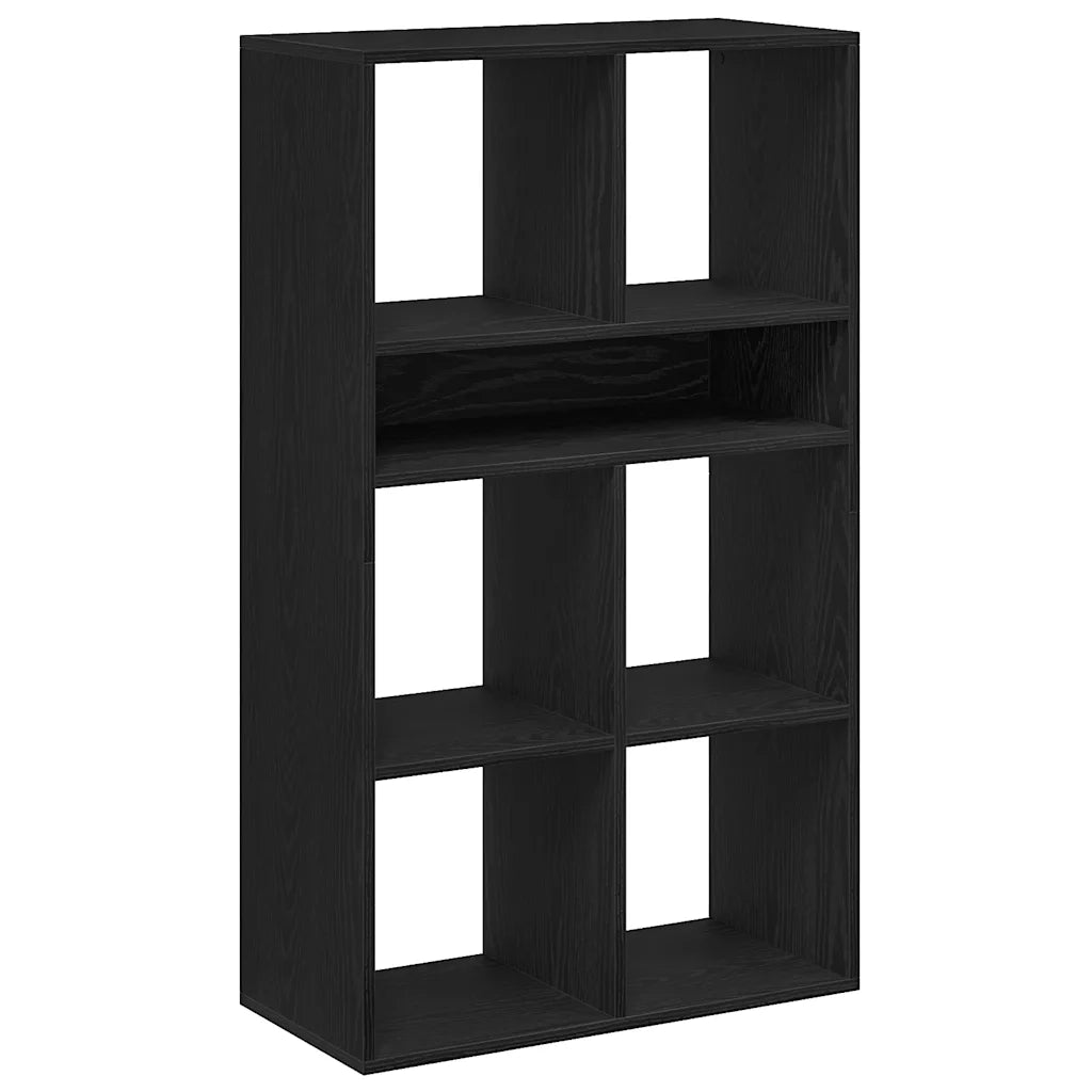 Libreria Nera 66x31x112 cm in Legno Multistrato
