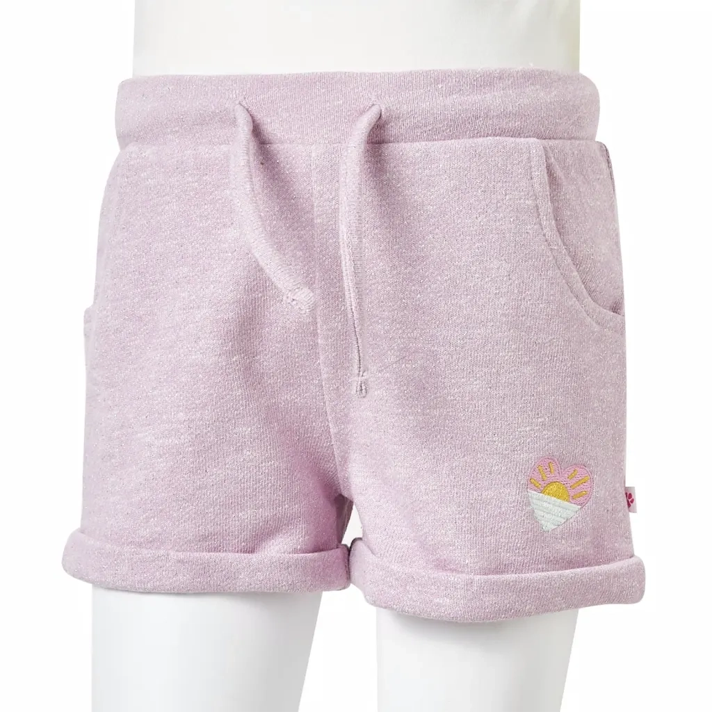 Pantaloncini per Bambini con Coulisse Lilla Misto 116 CFW5046005
