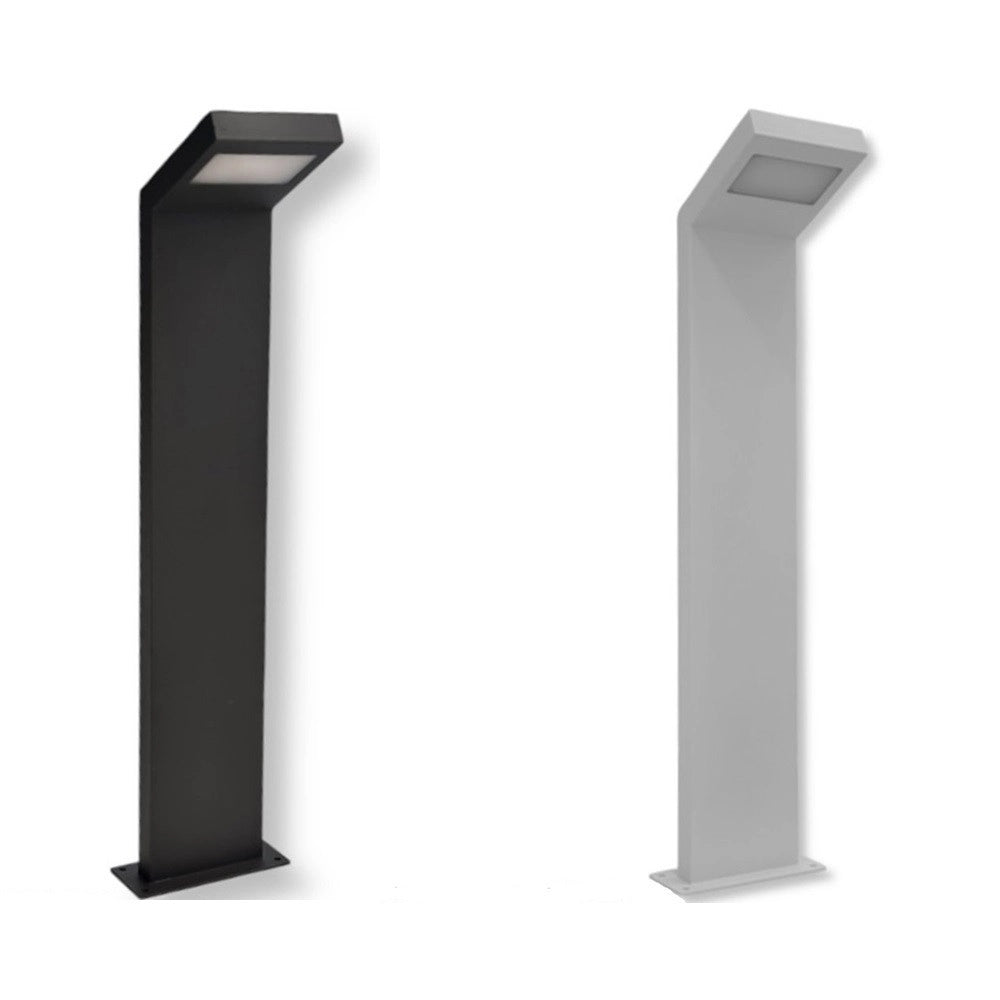 Trade Shop - Lampada Applique Led Da Giardino 10w Ip54 Lampione Bollard Da Terra Luce 4000k 954pa-h580 -