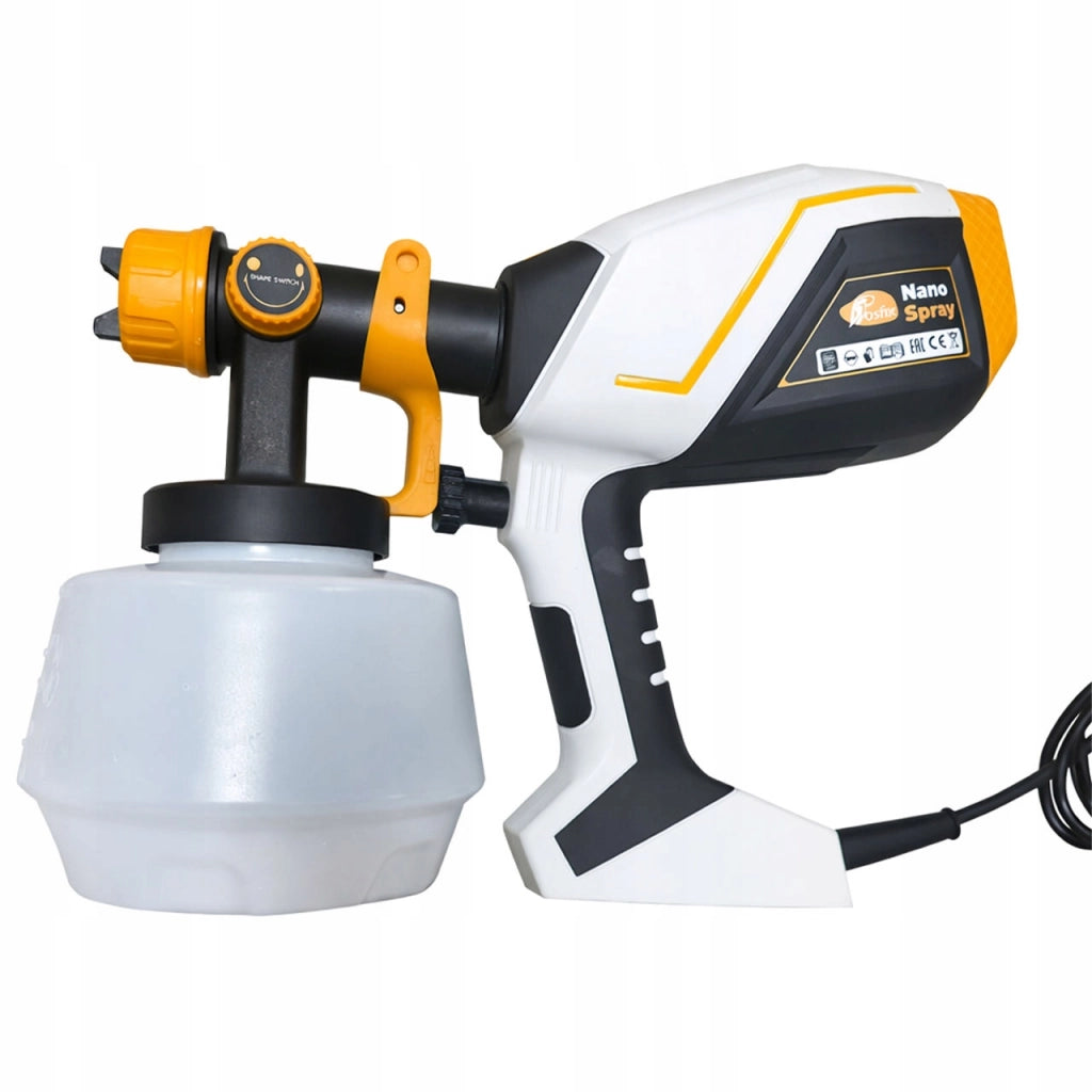 Pistola a Spruzzo Elettrica NanoSpray HVLP 1000W – 5 Ugelli, Serbatoio 1200ml | Verniciatura Pareti, Mobili, Recinzioni