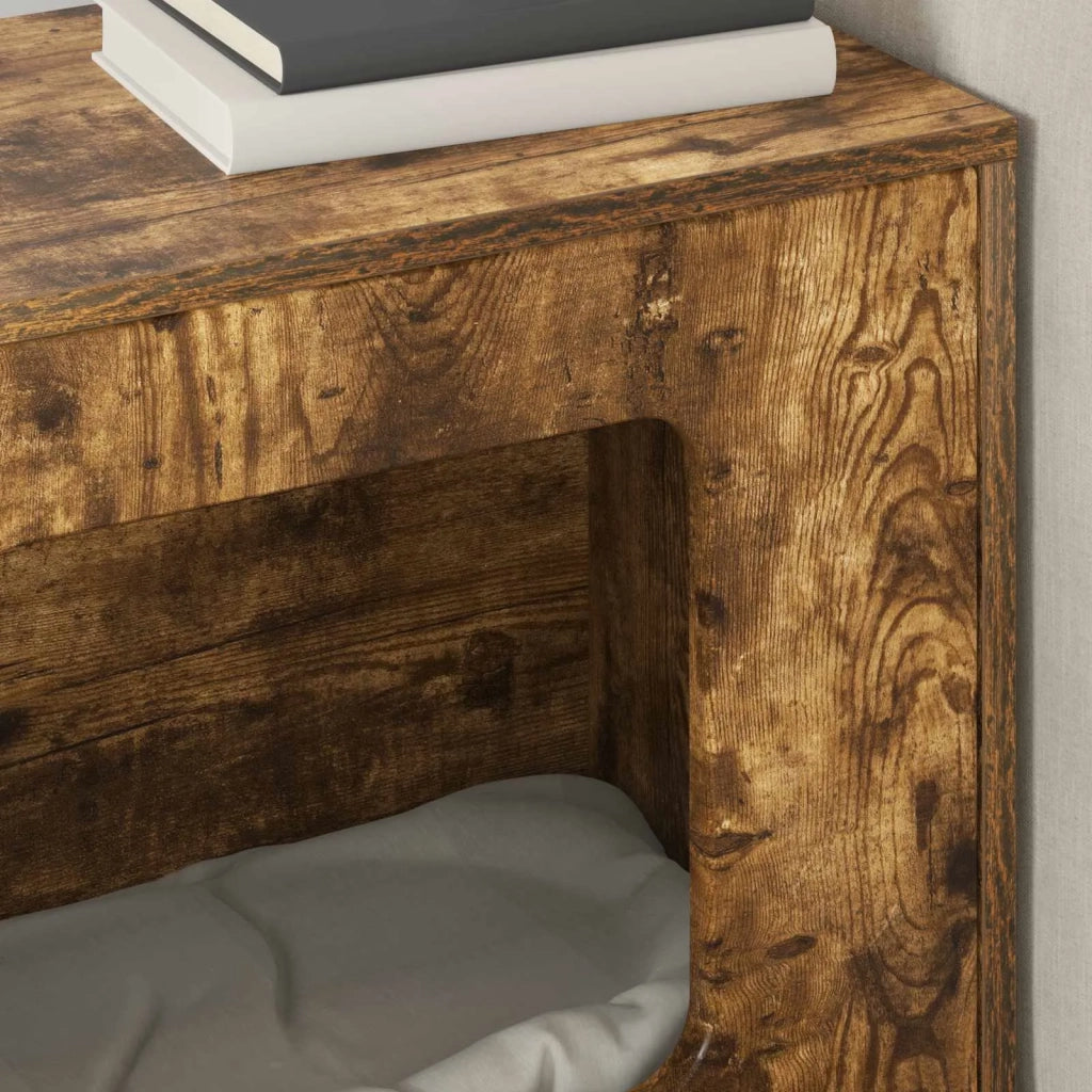 Casa per Gatti Rovere fum¨¦ 51 x 30 x 52 cm Legno multistrato CFW6165607