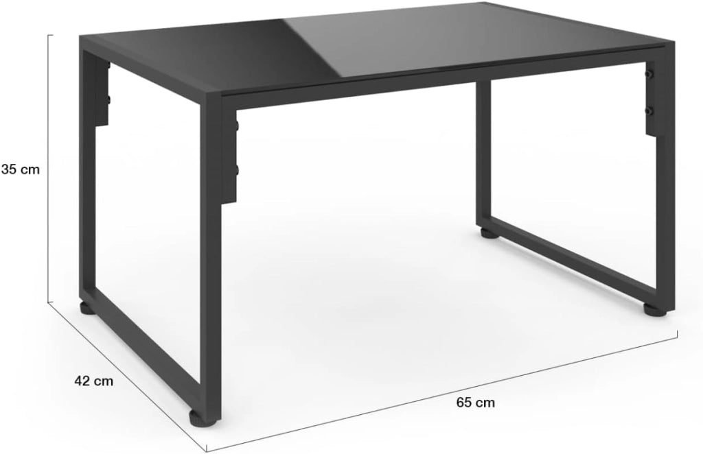 Nairobi Set di mobili da Giardino Bassi a 4 posti in Acciaio Grigio Antracite
