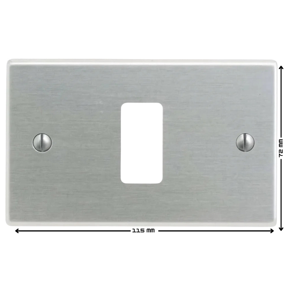 Placca 1 posto marlanvil 1371.o finitura oxidal eleganza pura