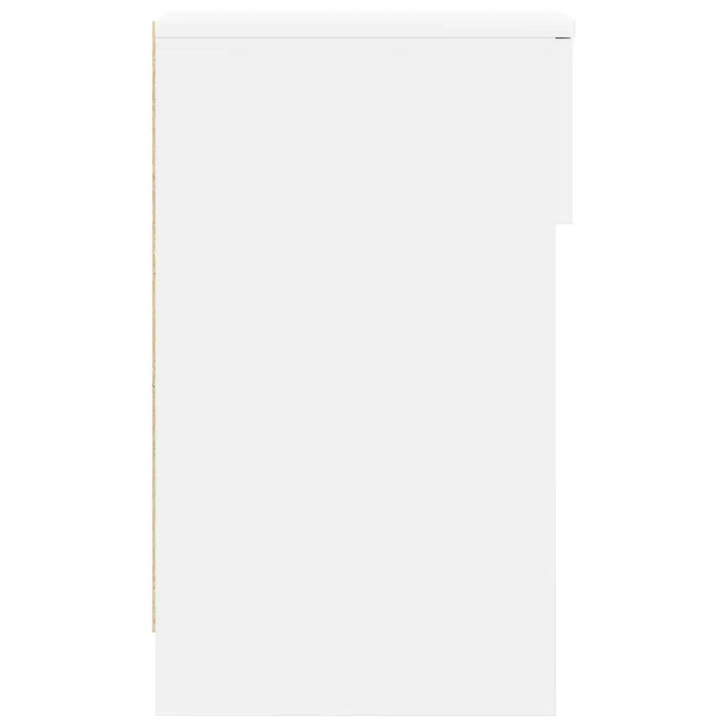 Comodino con Cassetto Bianco 20x36x60 cm 858695