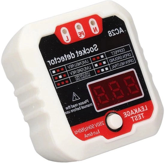 Testatore di Uscita LCD con Display Digitale Detector di Fase e Isolamento Tester di Polarità e Lekka elettrica (Tensione 220V)