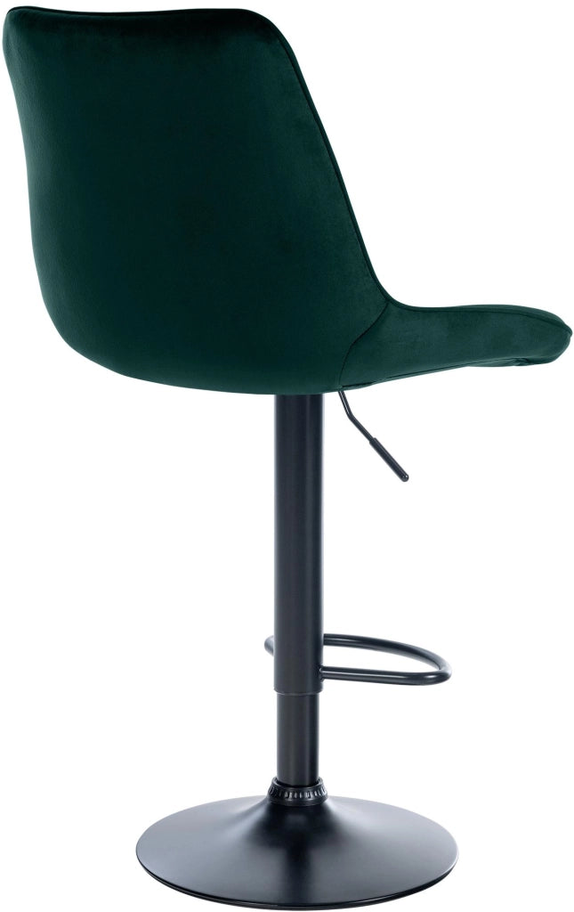 2er Set Barhocker Toni Samt schwarz
