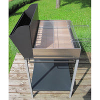 Barbecue a Legna con Griglia in Ferro Cromato Famur BK 8 Eco