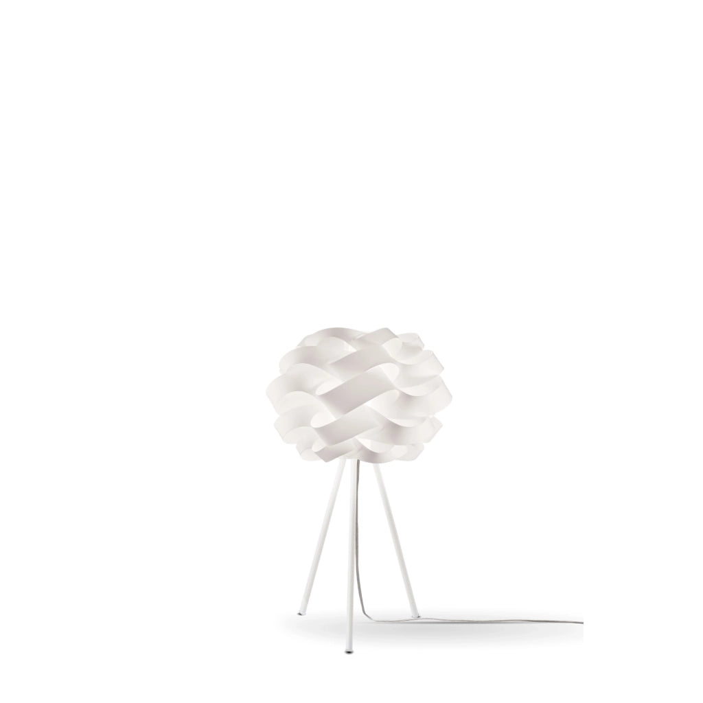 Lampada Da Scrivania-Ufficio Moderna Cloud Polilux ® Bianco E Metallo 1 Luce E27