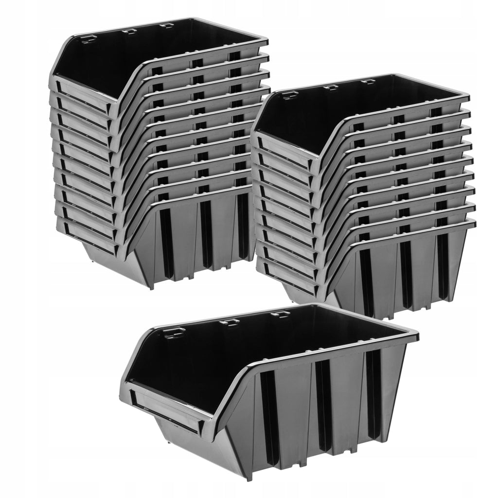 Set di 20 vassoi portaoggetti da officina KADAX, dimensioni 390x240 mm.