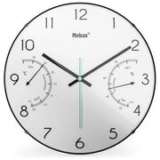 Mebus 16106 Quarz-Wanduhr Orologio al quarzo Rotondo Nero, Bianco