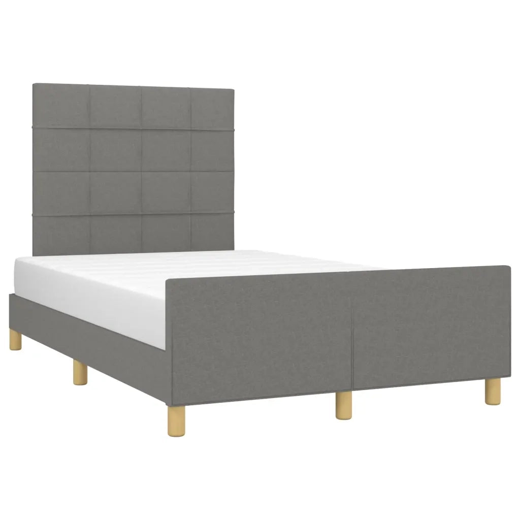 Giroletto senza Materasso Grigio Scuro 120x190 cm in Tessuto 3270514