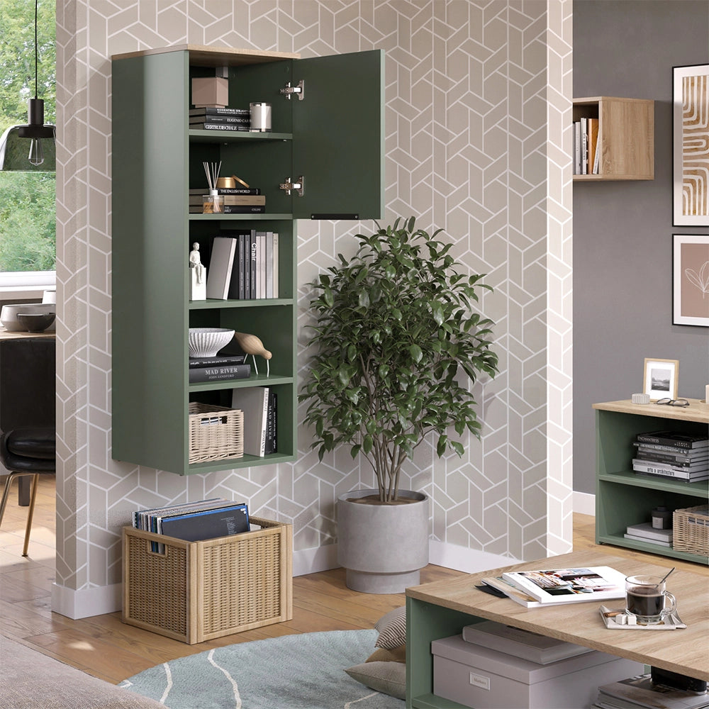Vicco Armadio universale Verde 40.2 x 120 cm con una porta