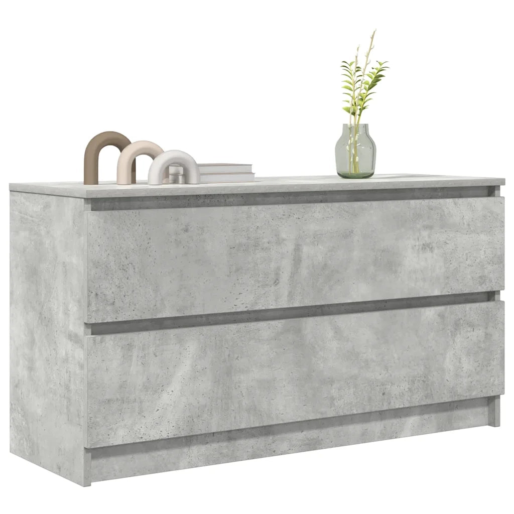Mobile Porta TV Grigio Cemento 100x35x54 cm Legno Multistrato