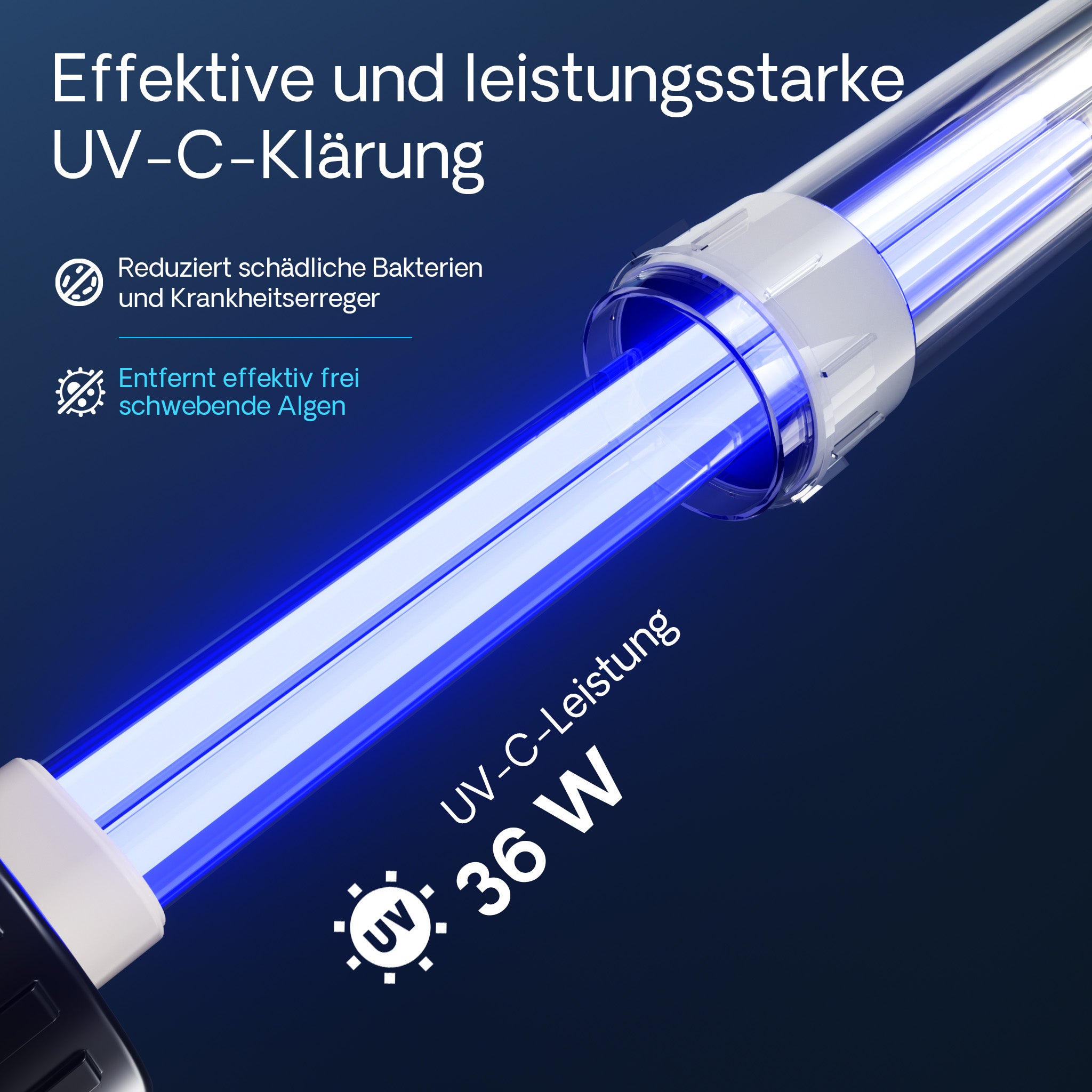 Filtro a pressione per laghetto CPF-20000 con UVC da 36 W 12.000 l/h