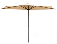 Ombrellone a Parete 1/2 Tondo Ø 270 Cm Struttura in Alluminio da Giardino per Arredo Esterno