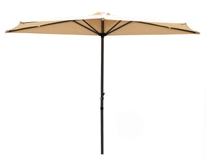 Ombrellone a Parete 1/2 Tondo Ø 270 Cm Struttura in Alluminio da Giardino per Arredo Esterno