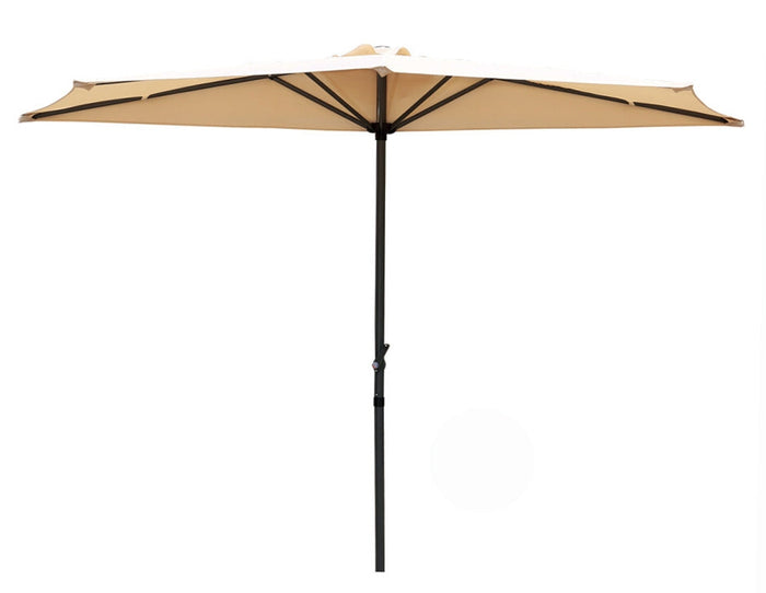 Ombrellone a Parete 1/2 Tondo Ø 270 Cm Struttura in Alluminio da Giardino per Arredo Esterno