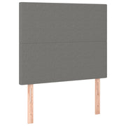 Testiera | Testata Grigio Scuro 100x5x118/128 cm Tessuto