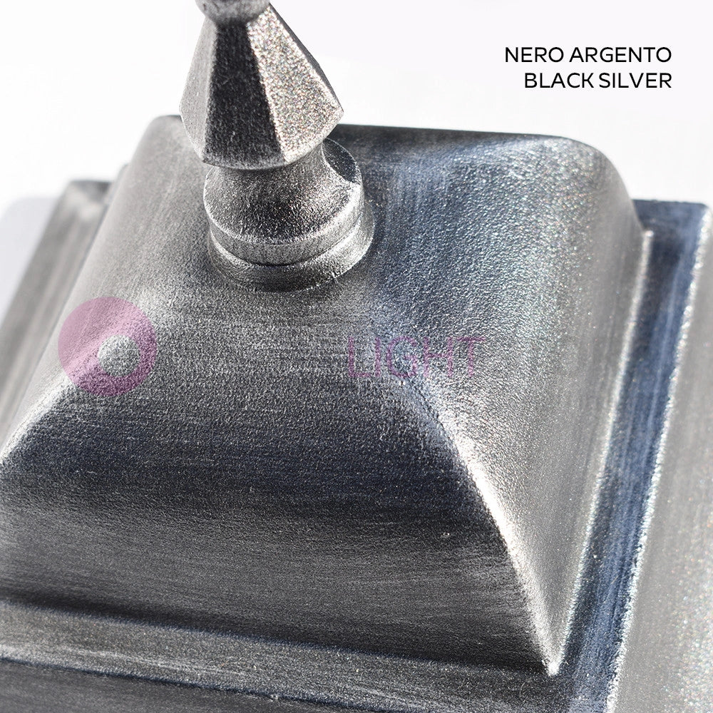 ELETTRA MAXI Lampione a 1 luce h. 272 Quadrata Classica per Esterno Giardino COLORE STRUTTURA: NERO-ARGENTO