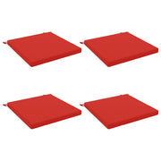 Cuscini per Sedia in 4 Pezzi SOEST 4 pz 100% Poliestere Rosso 944694