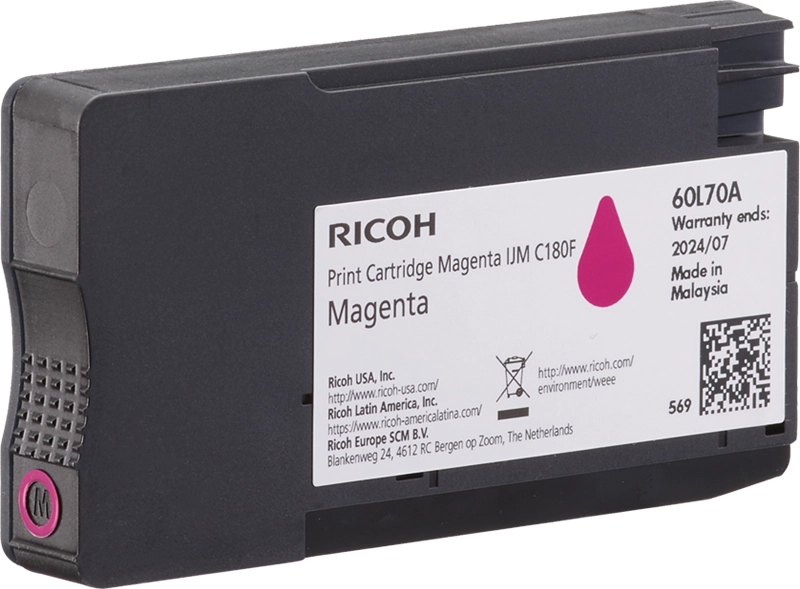 Ricoh 408519 cartuccia toner 1 pz Originale Magenta
