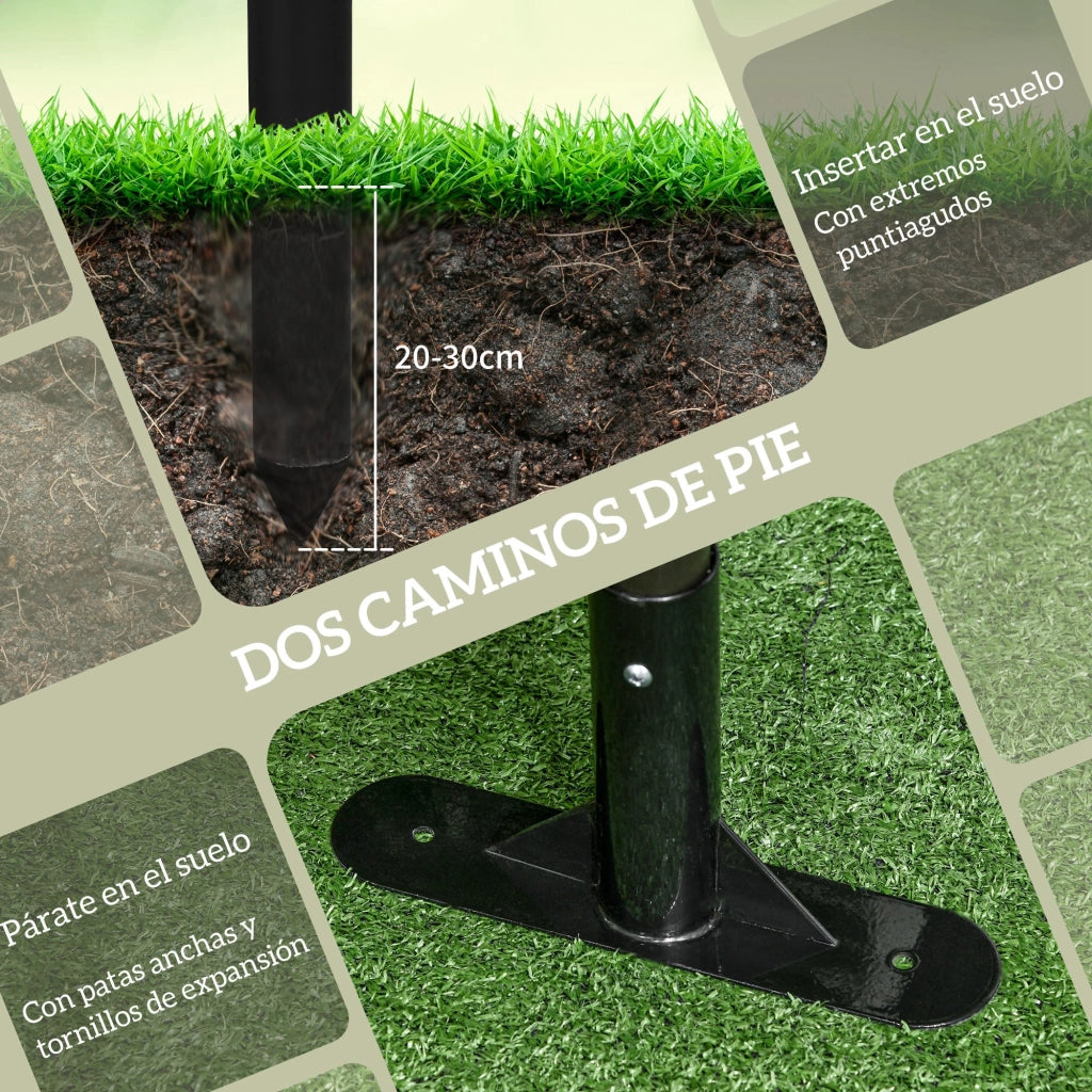 Recinzione da Giardino in Acciaio ¨C zephmum ¨C Marrone 93x22x150 cm